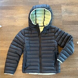 All in Motion Kids Black and Mint Puffer Jacket